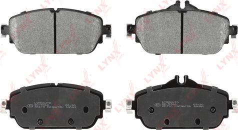 LYNXauto BD-5366 - Brake Pad Set, disc brake autospares.lv