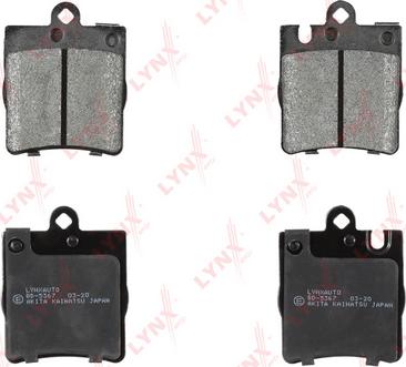 LYNXauto BD-5367 - Brake Pad Set, disc brake autospares.lv