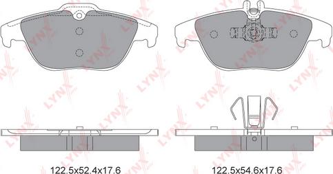 LYNXauto BD-5319 - Brake Pad Set, disc brake autospares.lv