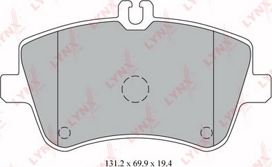 LYNXauto BD-5317 - Brake Pad Set, disc brake autospares.lv