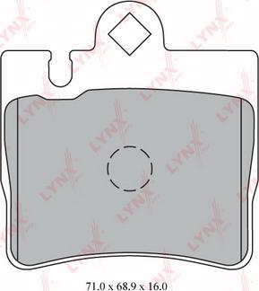 LYNXauto BD-5334 - Brake Pad Set, disc brake autospares.lv