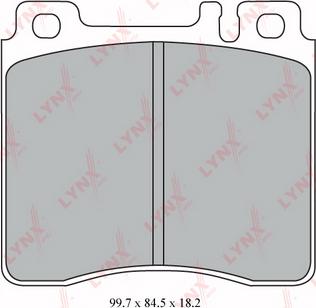 LYNXauto BD-5333 - Brake Pad Set, disc brake autospares.lv