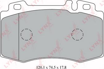 LYNXauto BD-5324 - Brake Pad Set, disc brake autospares.lv