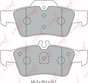 LYNXauto BD-5325 - Brake Pad Set, disc brake autospares.lv