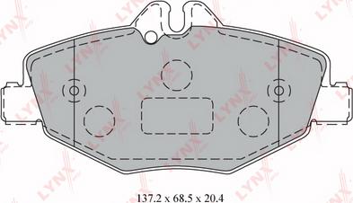 LYNXauto BD-5323 - Brake Pad Set, disc brake autospares.lv