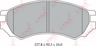 LYNXauto BD-5740 - Brake Pad Set, disc brake autospares.lv