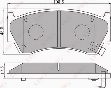 LYNXauto BD-5703 - Brake Pad Set, disc brake autospares.lv