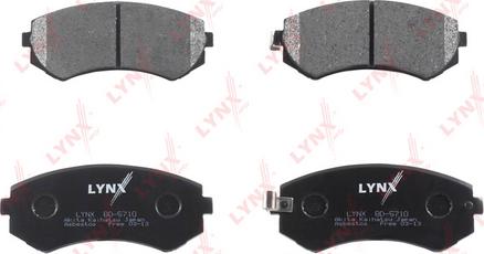 LYNXauto BD-5710 - Brake Pad Set, disc brake autospares.lv