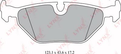 LYNXauto BD-6501 - Brake Pad Set, disc brake autospares.lv