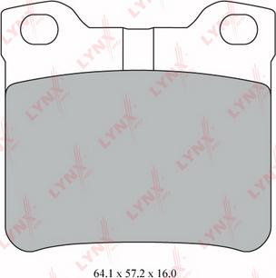 LYNXauto BD-6109 - Brake Pad Set, disc brake autospares.lv