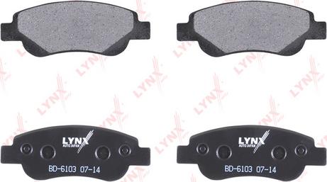 LYNXauto BD-6103 - Brake Pad Set, disc brake autospares.lv