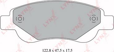 LYNXauto BD-6103 - Brake Pad Set, disc brake autospares.lv