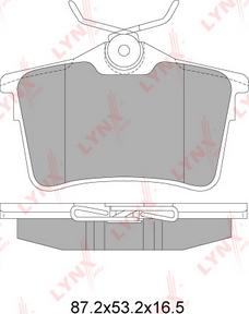 LYNXauto BD-6113 - Brake Pad Set, disc brake autospares.lv