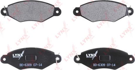 LYNXauto BD-6309 - Brake Pad Set, disc brake autospares.lv