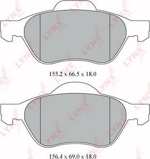 NK 1501223956 - Brake Pad Set, disc brake autospares.lv