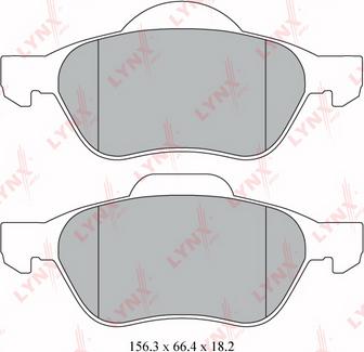 GMC 2324502 - Brake Pad Set, disc brake autospares.lv