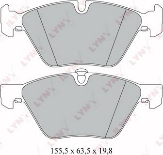 LYNXauto BD-1409 - Brake Pad Set, disc brake autospares.lv