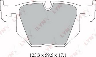 LYNXauto BD-1403 - Brake Pad Set, disc brake autospares.lv