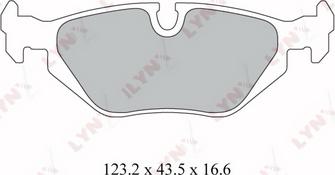 LYNXauto BD-1407 - Brake Pad Set, disc brake autospares.lv