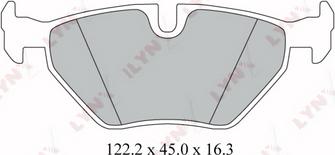 LYNXauto BD-1413 - Brake Pad Set, disc brake autospares.lv