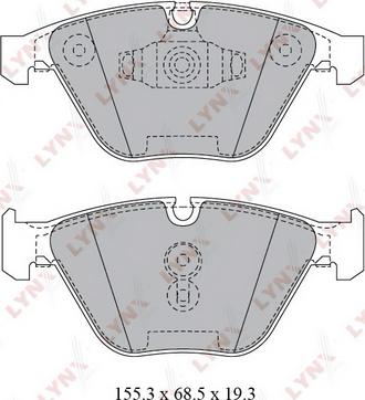 LYNXauto BD-1423 - Brake Pad Set, disc brake autospares.lv