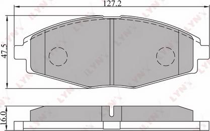 LYNXauto BD-1801 - Brake Pad Set, disc brake autospares.lv