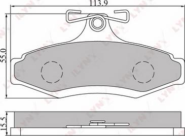 OEMparts MP-3234 - Brake Pad Set, disc brake autospares.lv