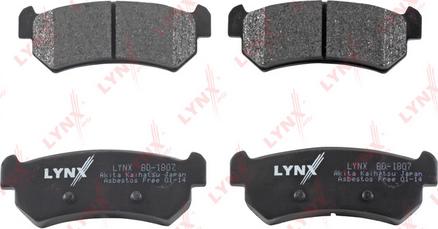 LYNXauto BD-1807 - Brake Pad Set, disc brake autospares.lv