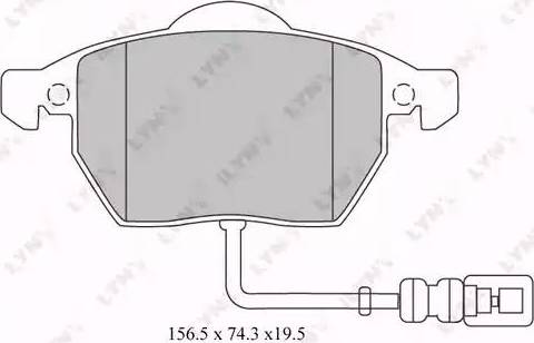 ITN 16-BP1128 - Brake Pad Set, disc brake autospares.lv