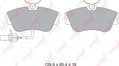 LYNXauto BD-8046 - Brake Pad Set, disc brake autospares.lv