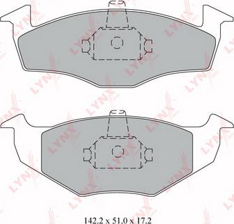 LYNXauto BD-8008 - Brake Pad Set, disc brake autospares.lv