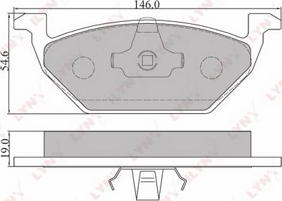 LYNXauto BD-8003 - Brake Pad Set, disc brake autospares.lv