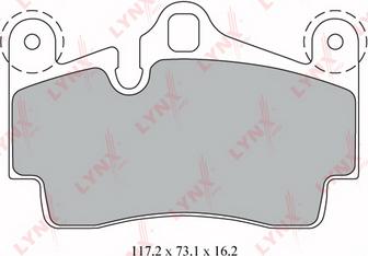 LYNXauto BD-8007 - Brake Pad Set, disc brake autospares.lv