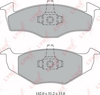 LYNXauto BD-8011 - Brake Pad Set, disc brake autospares.lv