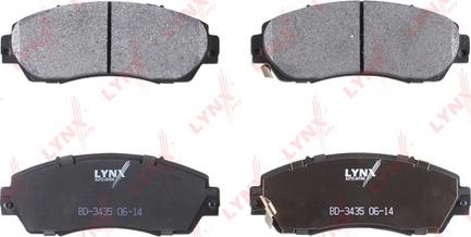 LYNXauto BD-3435 - Brake Pad Set, disc brake autospares.lv