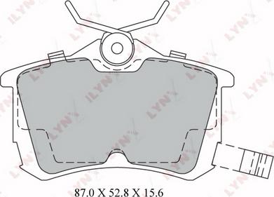 LYNXauto BD-3425 - Brake Pad Set, disc brake autospares.lv