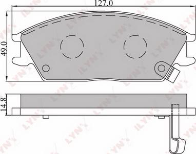 LYNXauto BD-3601 - Brake Pad Set, disc brake autospares.lv