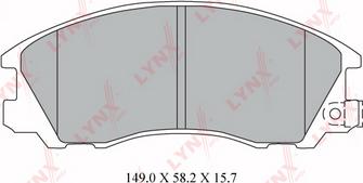 LYNXauto BD-3617 - Brake Pad Set, disc brake autospares.lv