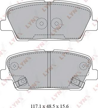 LYNXauto BD-3623 - Brake Pad Set, disc brake autospares.lv