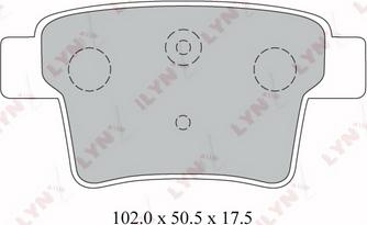 LYNXauto BD-3008 - Brake Pad Set, disc brake autospares.lv