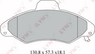 LYNXauto BD-3016 - Brake Pad Set, disc brake autospares.lv