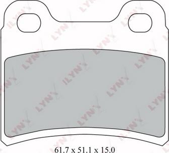 LYNXauto BD-3018 - Brake Pad Set, disc brake autospares.lv