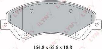 LYNXauto BD-3034 - Brake Pad Set, disc brake autospares.lv