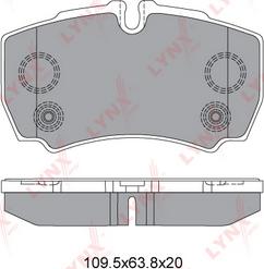 LYNXauto BD-3035 - Brake Pad Set, disc brake autospares.lv