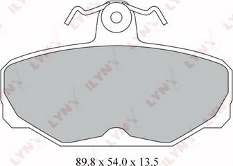 LYNXauto BD-3030 - Brake Pad Set, disc brake autospares.lv