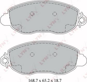 LYNXauto BD-3033 - Brake Pad Set, disc brake autospares.lv