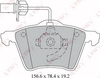 LYNXauto BD-3026 - Brake Pad Set, disc brake autospares.lv