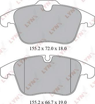 Dynamatrix DBP4498 - Brake Pad Set, disc brake autospares.lv