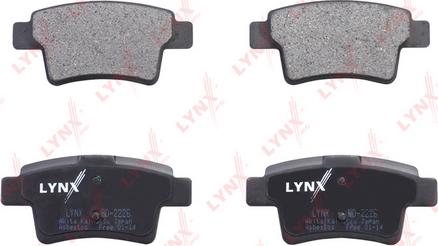 LYNXauto BD-2226 - Brake Pad Set, disc brake autospares.lv