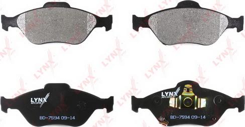 LYNXauto BD-7594 - Brake Pad Set, disc brake autospares.lv